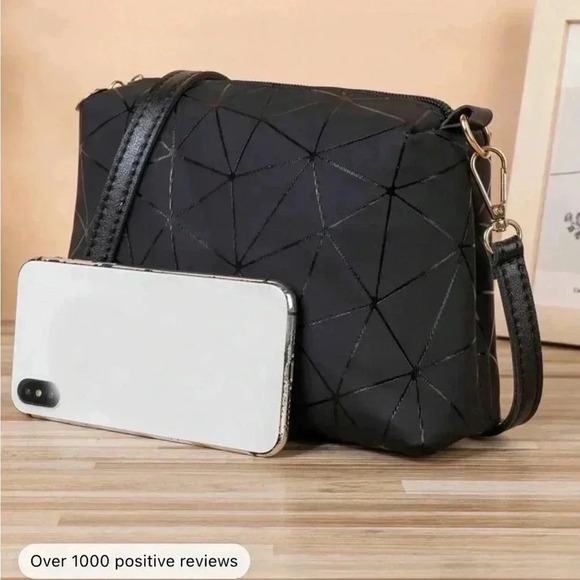 ⚠️Clearance Small Black Square Patterned Crossbody Bag - Picture 4 of 4